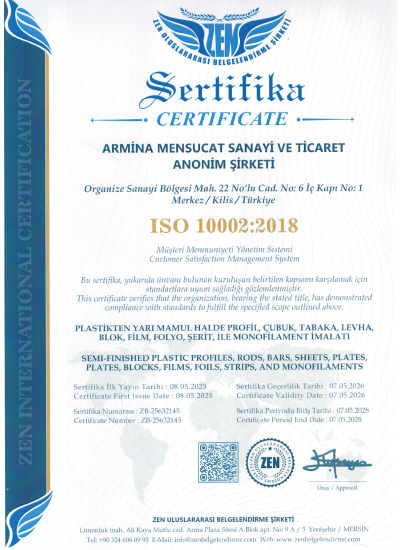 İSO 10002 2018